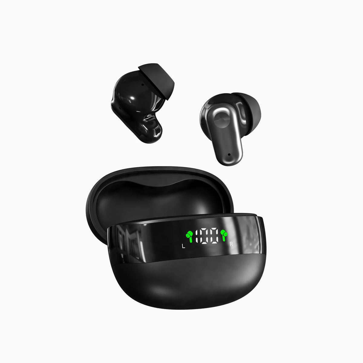 MINI550-Wireless headphones, high-fidelity stereo headphones,with noise cancellation feature and LED display,mini headphones