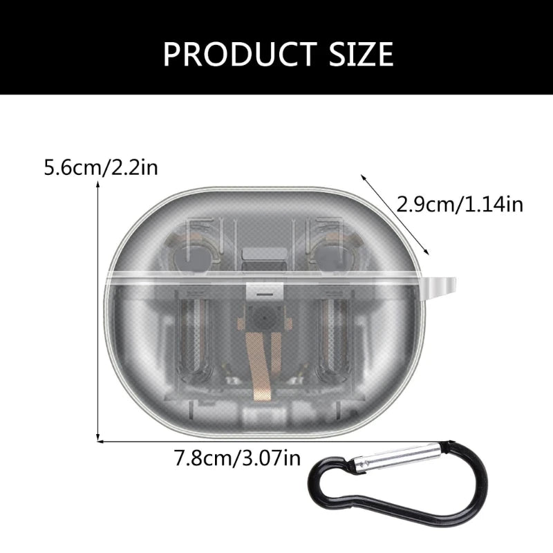 Protective Carrying Case Shockproof For SoundPEATS Capsule3 Pro Headphone Dustproof Housing Washable Scratch Resistant Sleeve