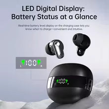 MINI550-Wireless headphones, high-fidelity stereo headphones,with noise cancellation feature and LED display,mini headphones